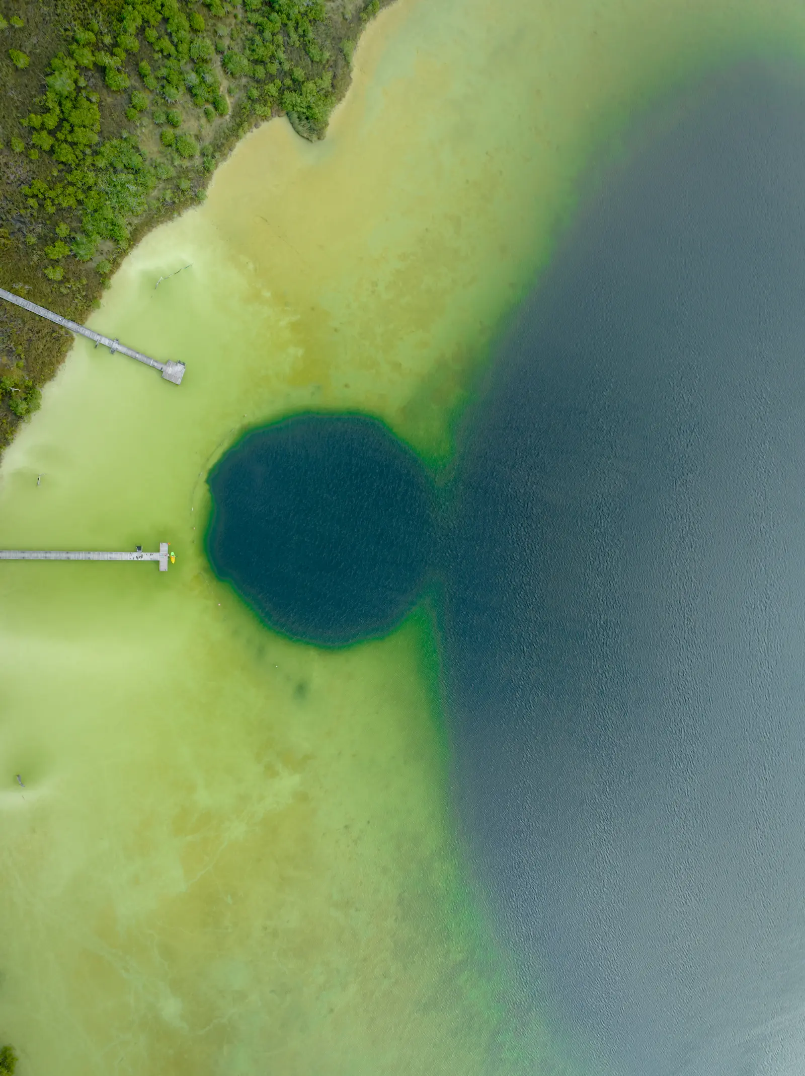 Laguna Kaan Luum drone view