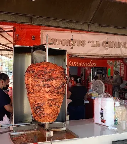 Pastor tacos at Taquería La Chiapaneca in Tulum