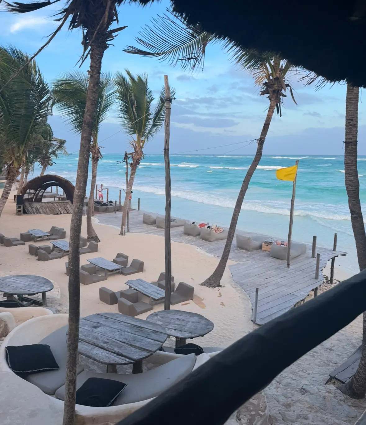 Papaya Playa Project sunset beach club in Tulum